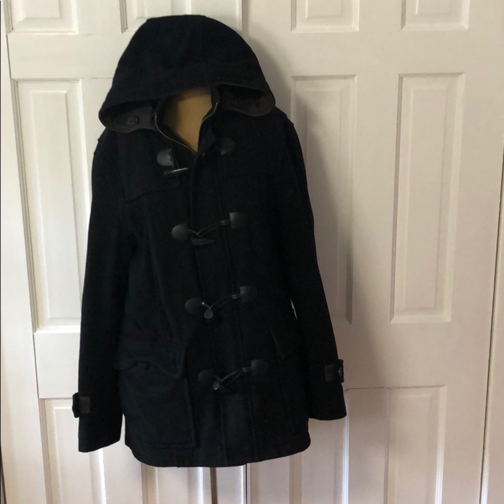 Parisian Black Peacoat